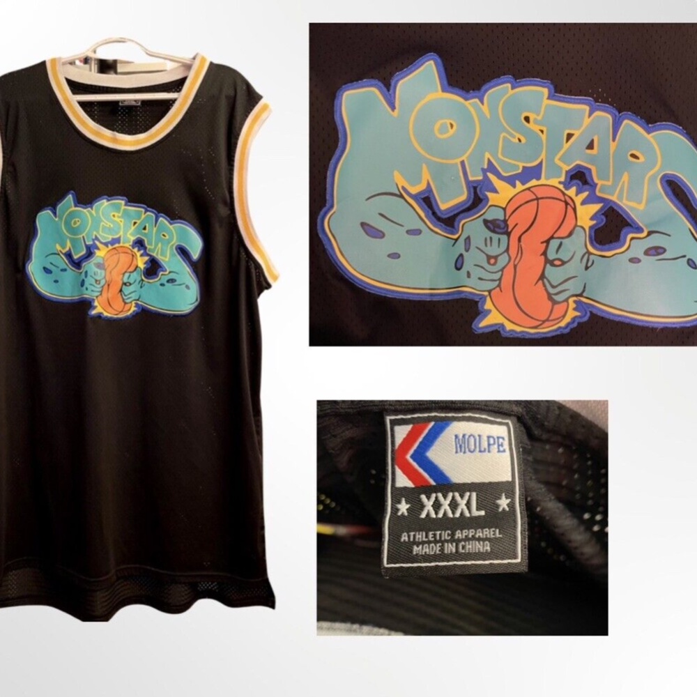Mens Space Jam Monsters Jersey Tank 3X